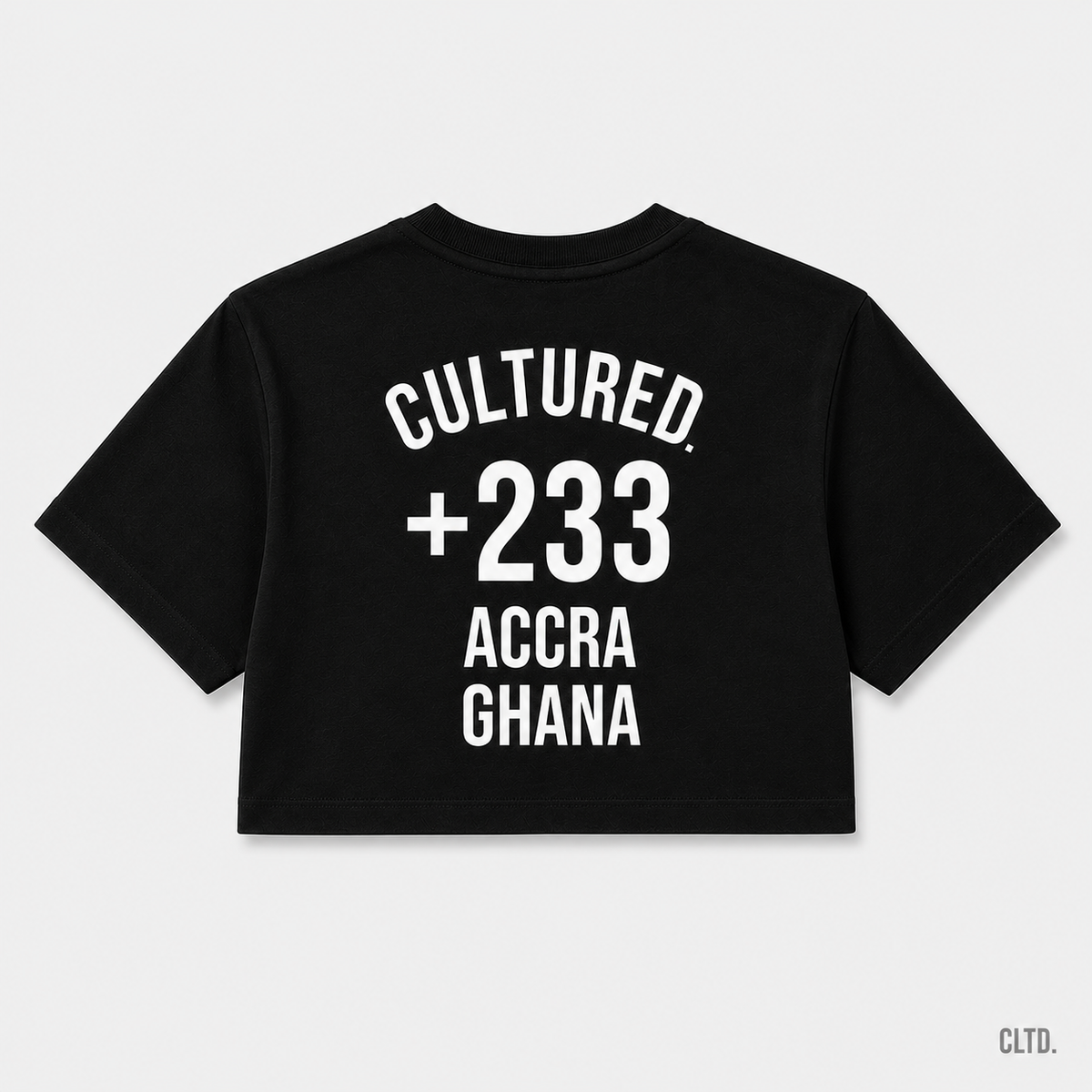 WORLD CODE™ +233 — Accra, Ghana / Crop Tee