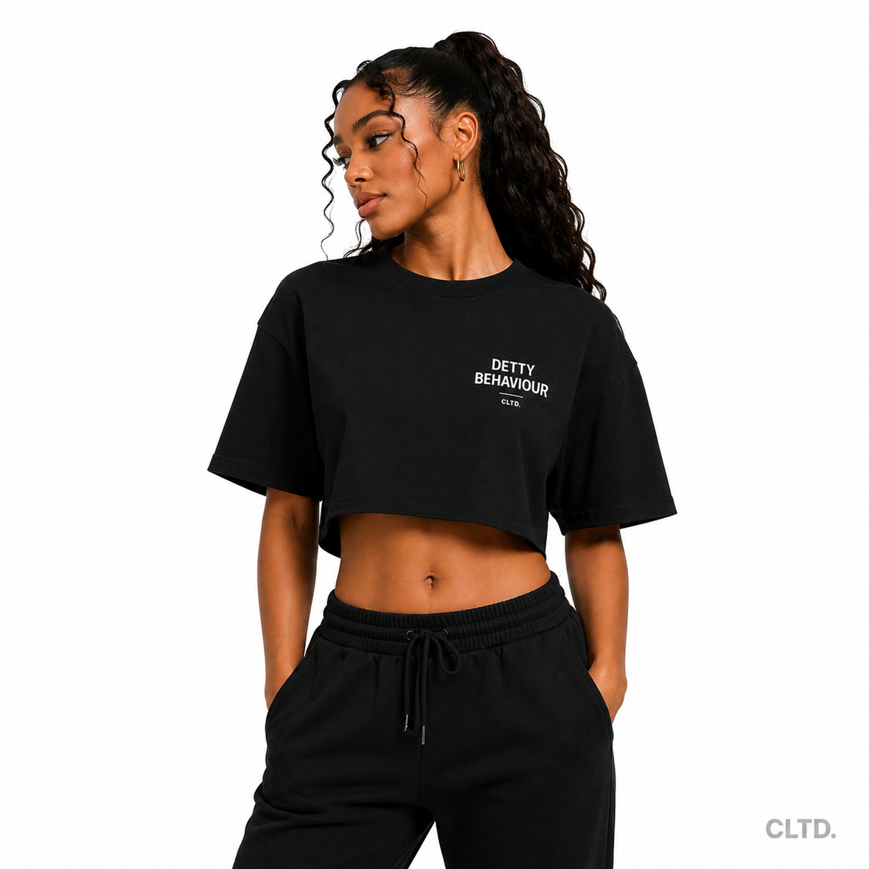 Detty Behaviour Crop Tee — CLTD.