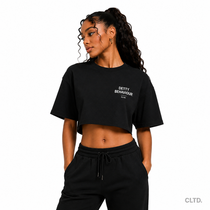 Detty Behaviour Crop Tee — CLTD.