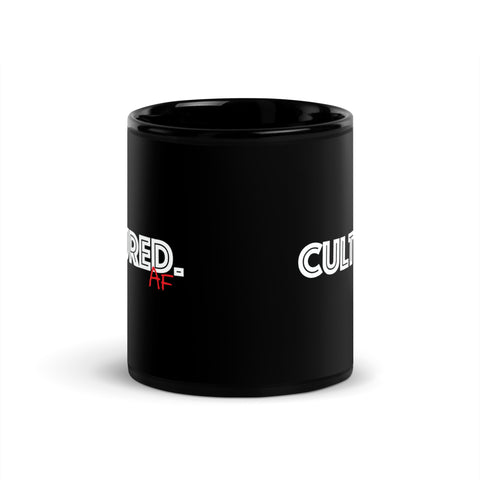 Cultured AF Black Glossy Mug