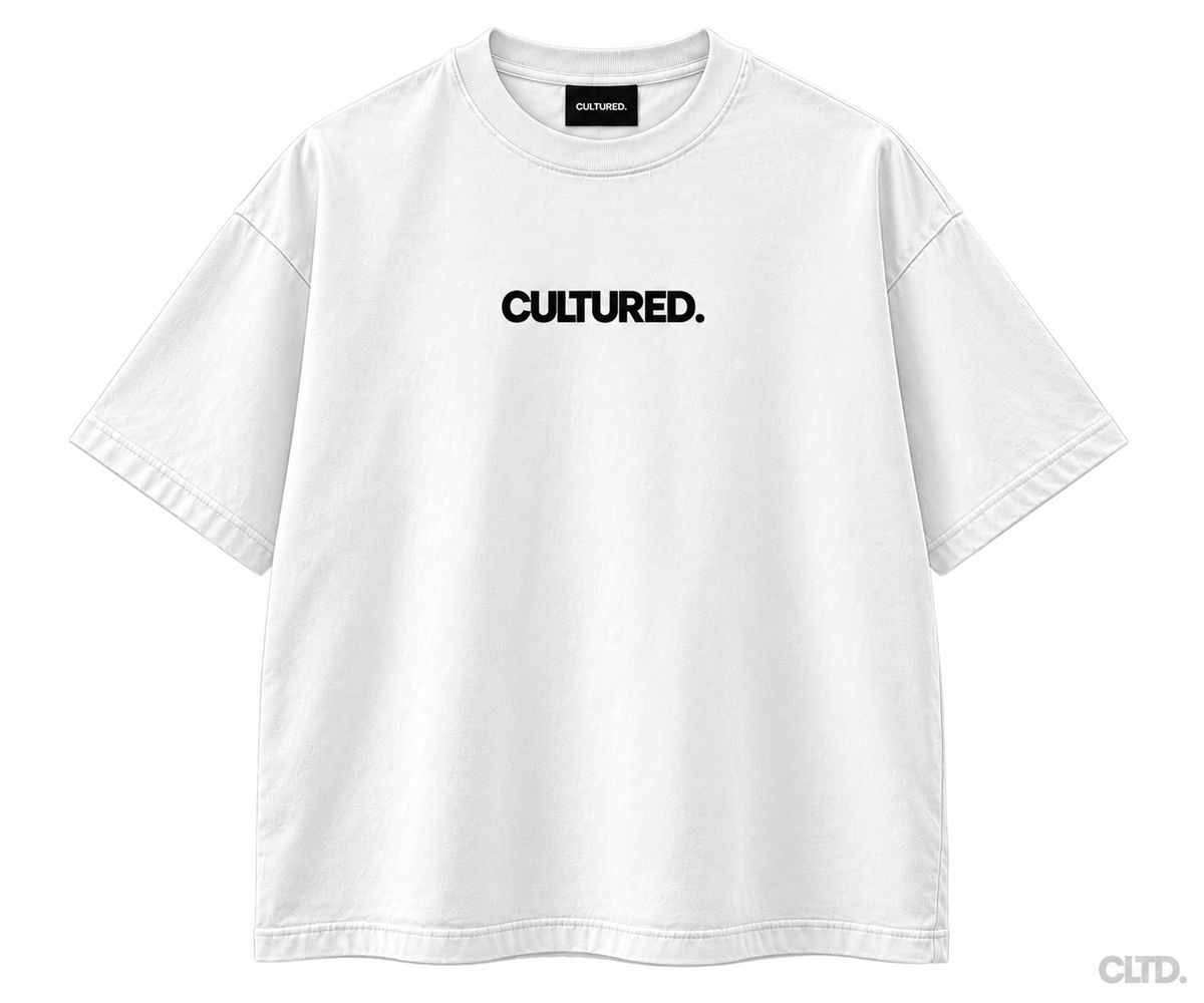 CULTURED. World T-Shirt White front
