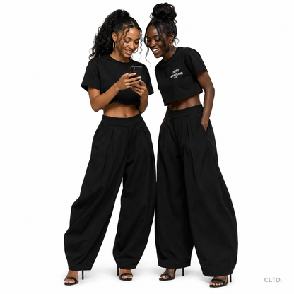 Detty Behaviour Crop Tee — CLTD.