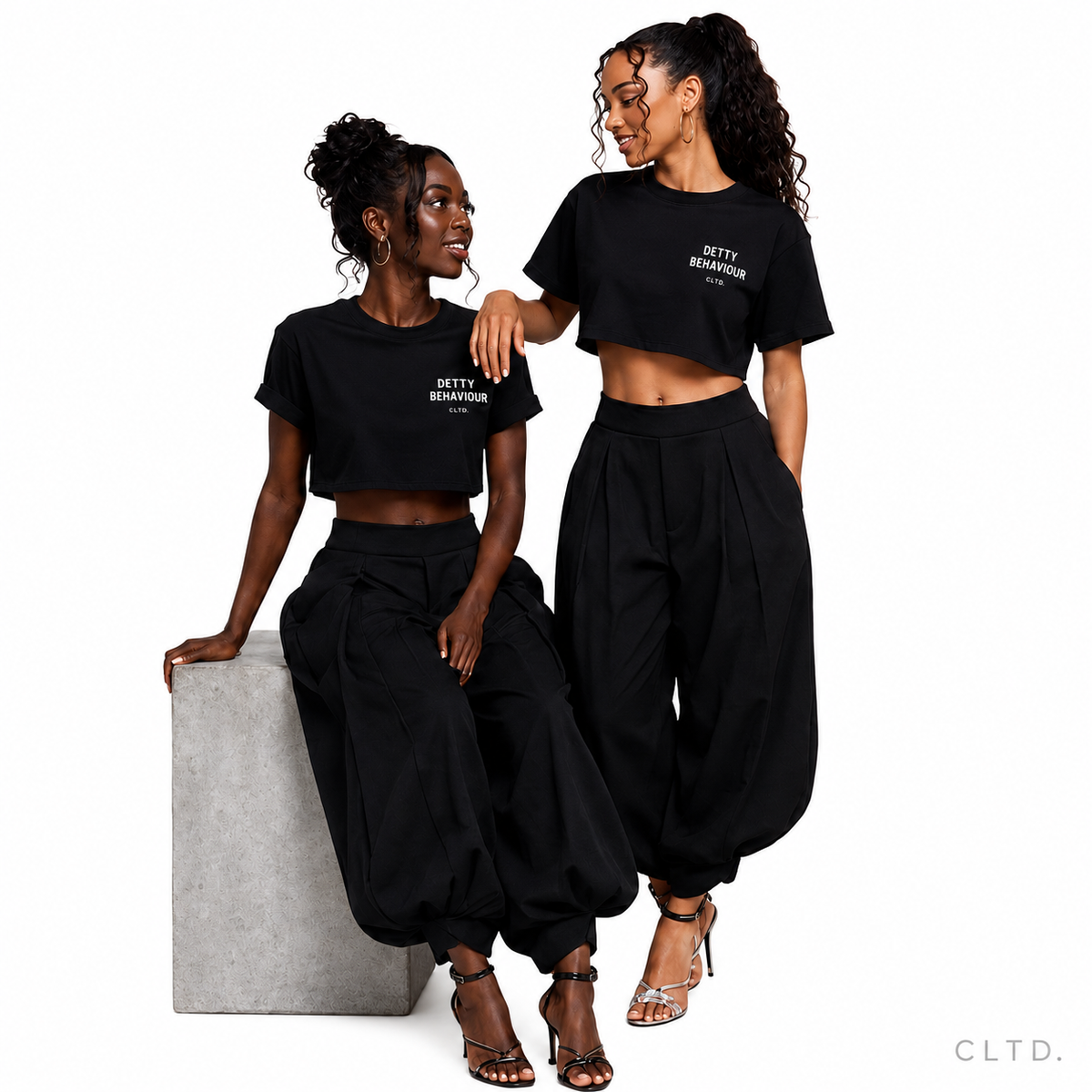 Detty Behaviour Crop Tee — CLTD.
