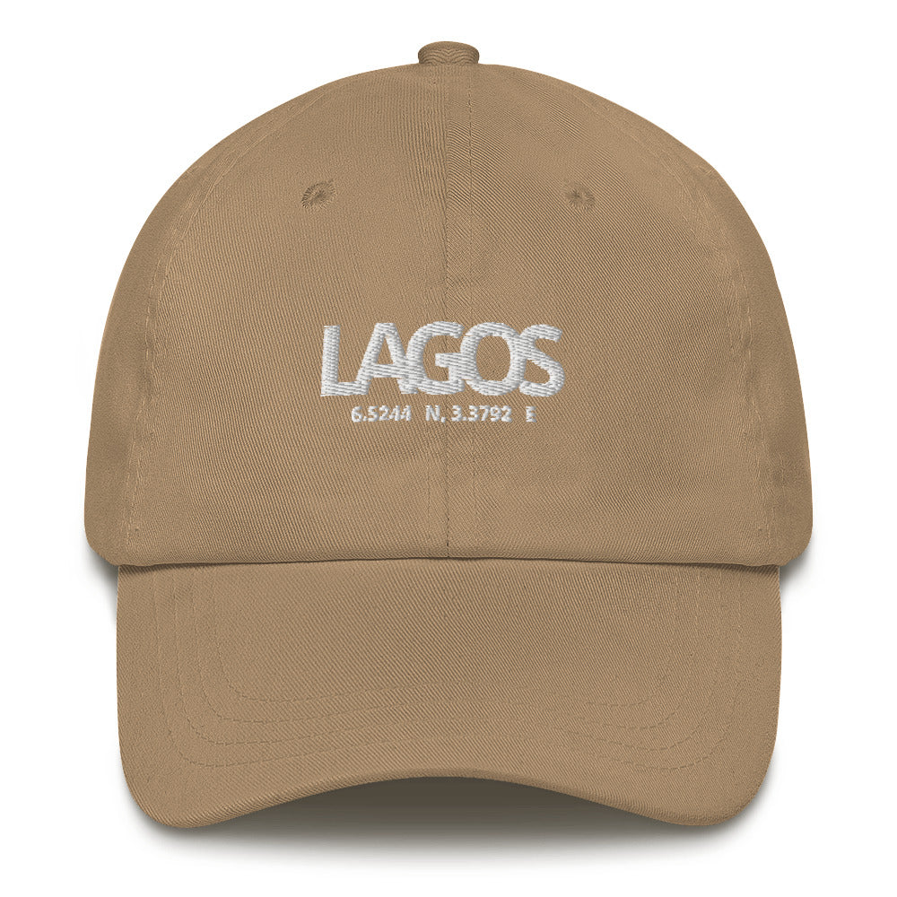 Cultured: Dad hat: Lagos Coordinates