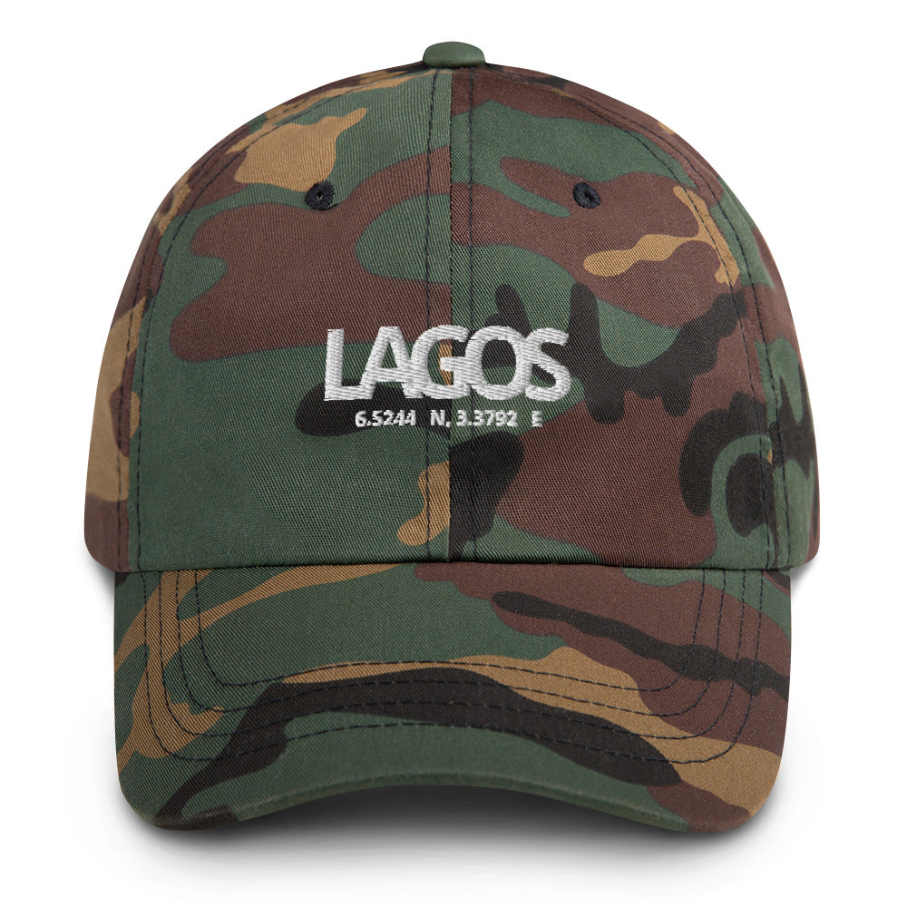 Cultured: Dad hat: Lagos Coordinates