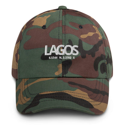 Cultured: Dad hat: Lagos Coordinates
