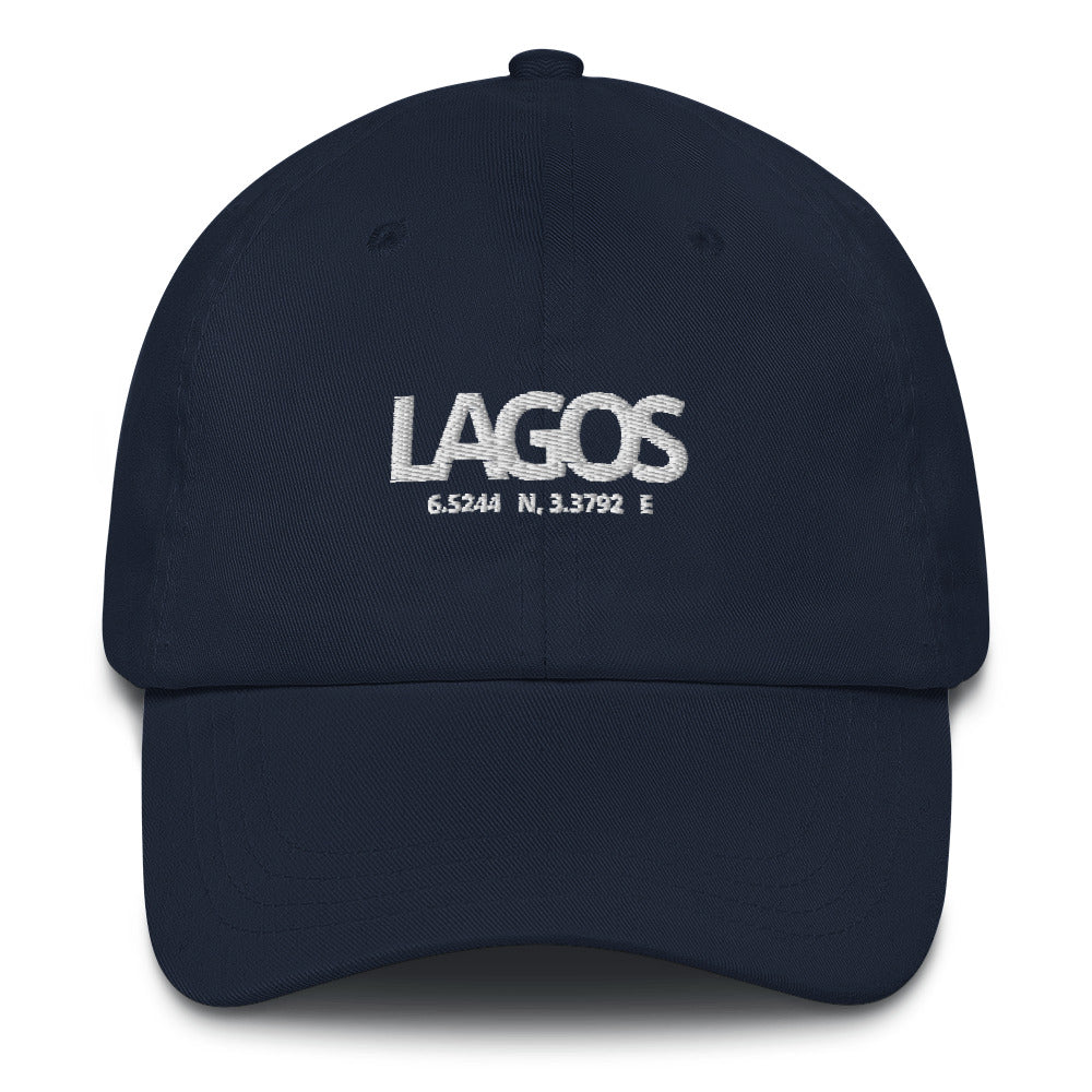 Cultured: Dad hat: Lagos Coordinates