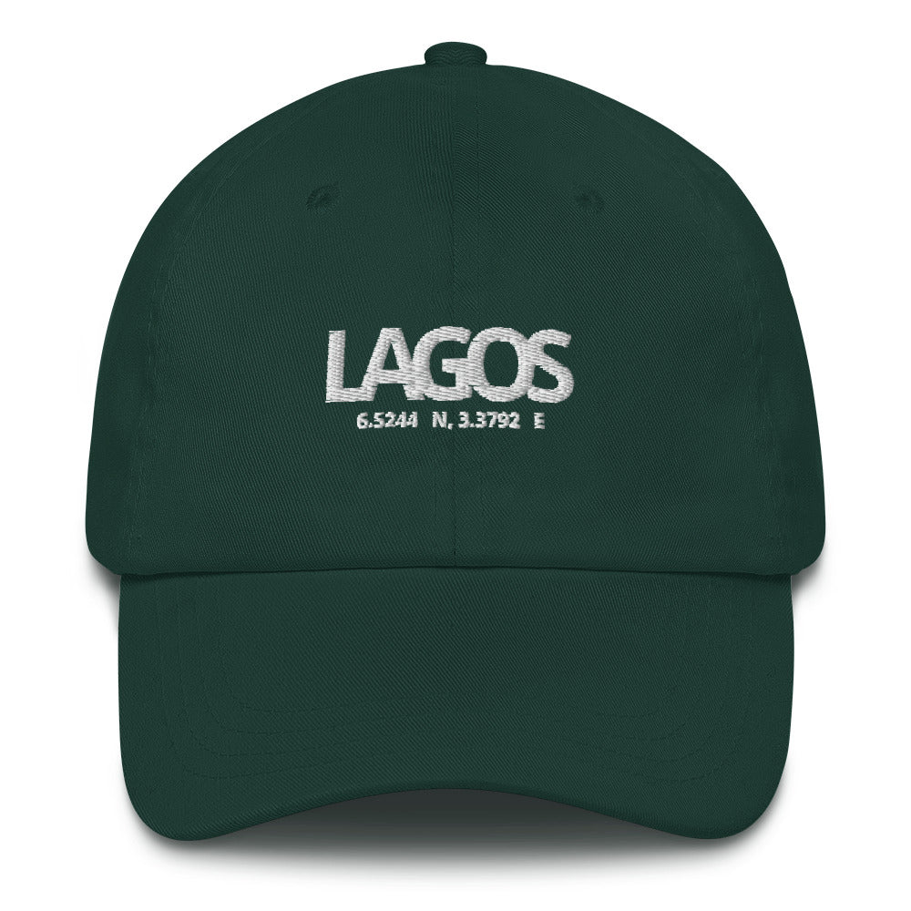 Cultured: Dad hat: Lagos Coordinates