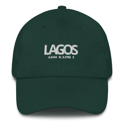 Cultured: Dad hat: Lagos Coordinates